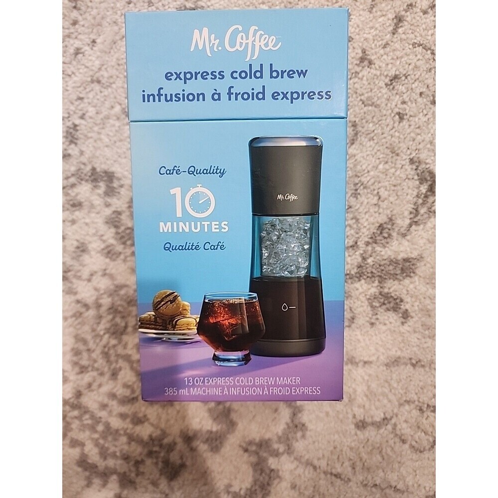 Mr. Coffee Express Cold Brew 10 Minutes Detachable Carafe USB Chargeable - Picture 1 of 4